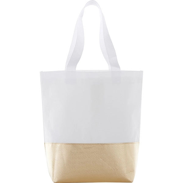 Non-Woven Mini Metallic Bottom Laminated Tote