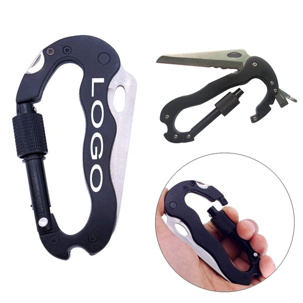 Multitool D Shape Camping Carabiner