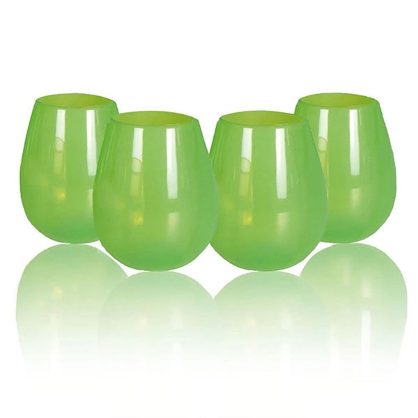 12 oz. Transparent Stemless Unbreakable Silicone Wine Cup