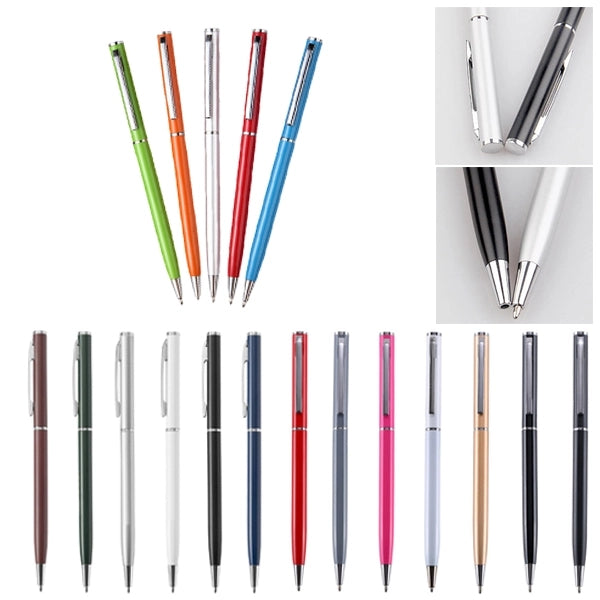 Twist Action Slim Aluminum Ballpoint Pen