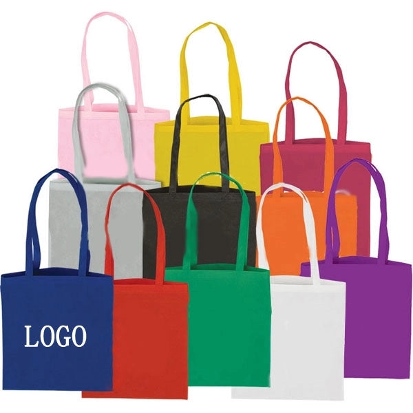 Flat Non-Woven Tote Bags (14.5 " x 13.5 " )