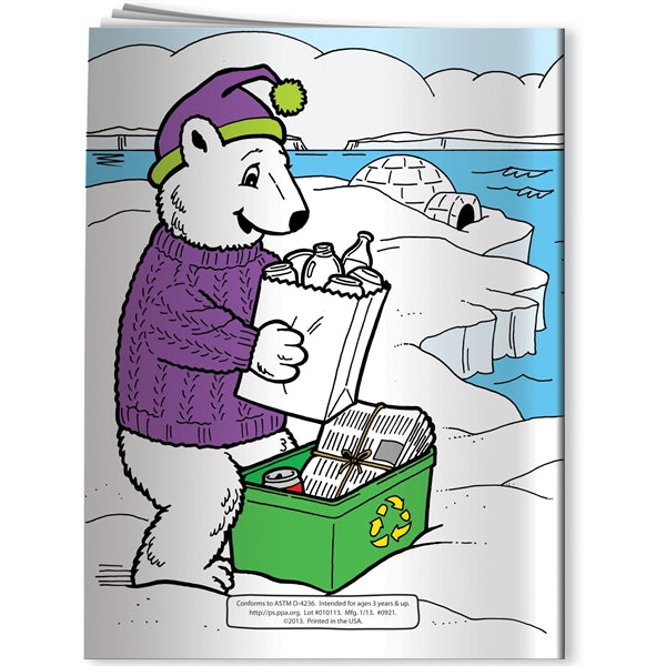 Coloring Book - Eco-Friendly Polar Bear