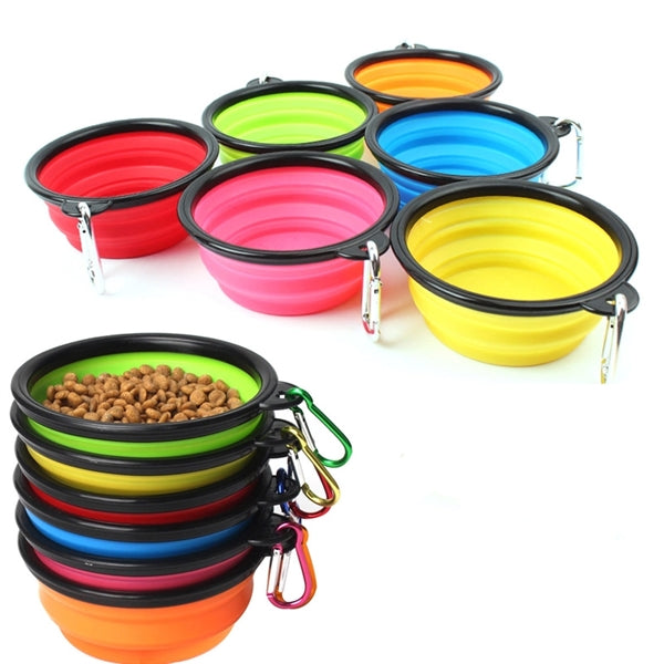 Foldable silicone Pet bowl