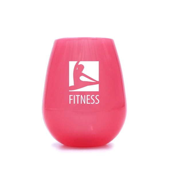 12 oz. Transparent Stemless Unbreakable Silicone Wine Cup