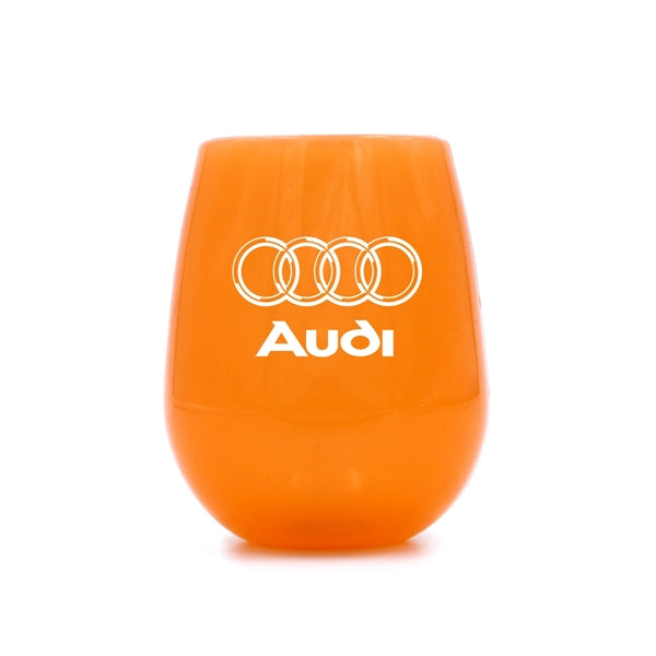12 oz. Transparent Stemless Unbreakable Silicone Wine Cup