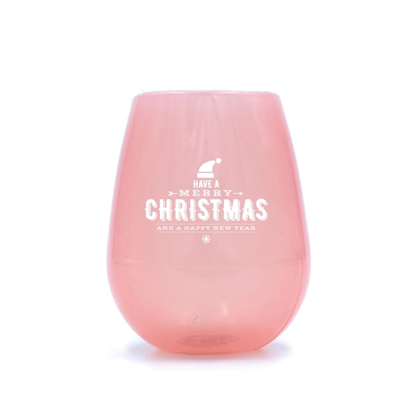 12 oz. Transparent Stemless Unbreakable Silicone Wine Cup