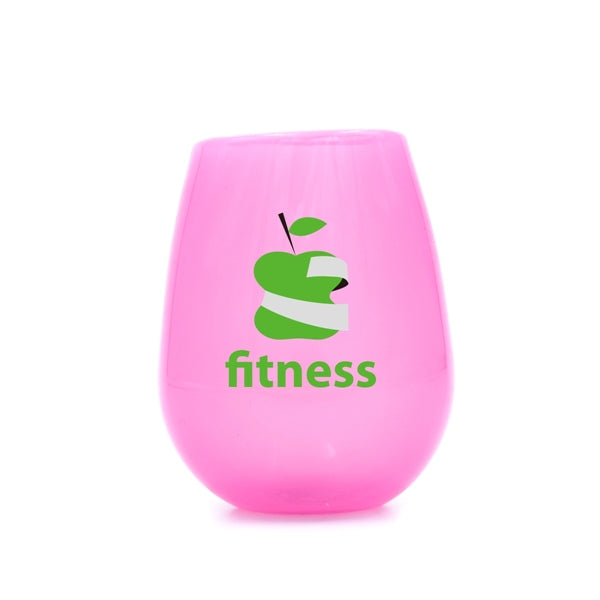12 oz. Transparent Stemless Unbreakable Silicone Wine Cup