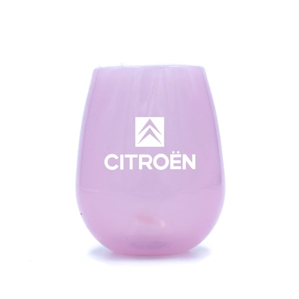 12 oz. Transparent Stemless Unbreakable Silicone Wine Cup