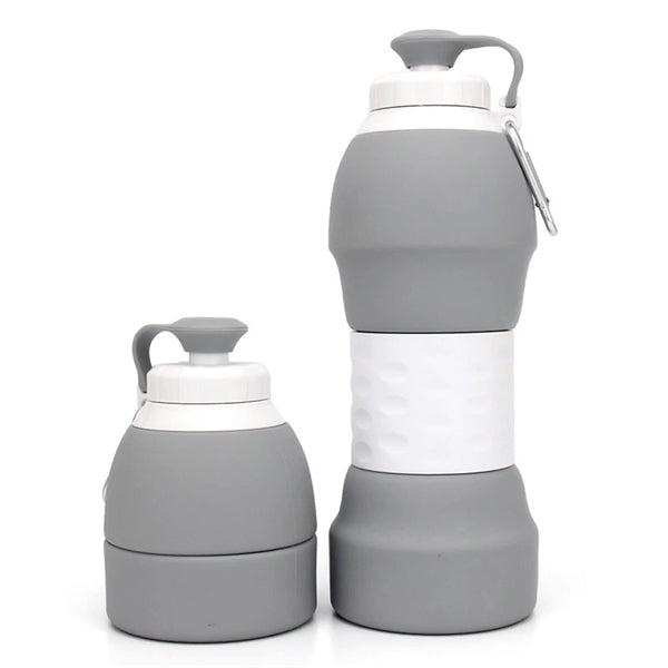 Folding sports bottle