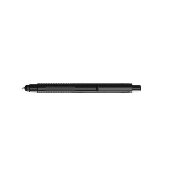 Retractable pen with black barrel