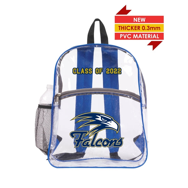 New & Improved Clear Zipper Backpack