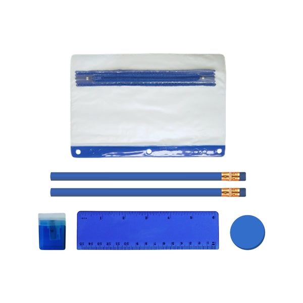 School Kit - Eco Pencils - Sharpener - Ruler - Round Eraser