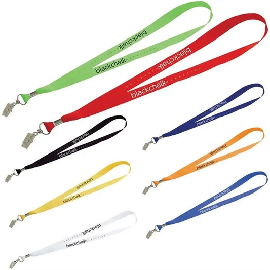 0.75" Lanyard with Metal Bulldog Clip