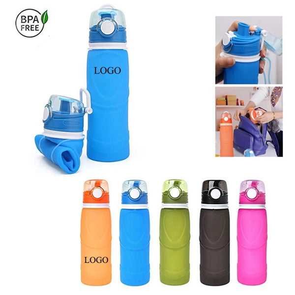 25oz Collapsible Water Bottle with Leak Proof Valve