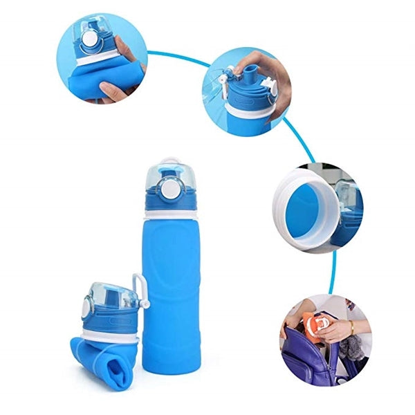 25oz Collapsible Water Bottle with Leak Proof Valve