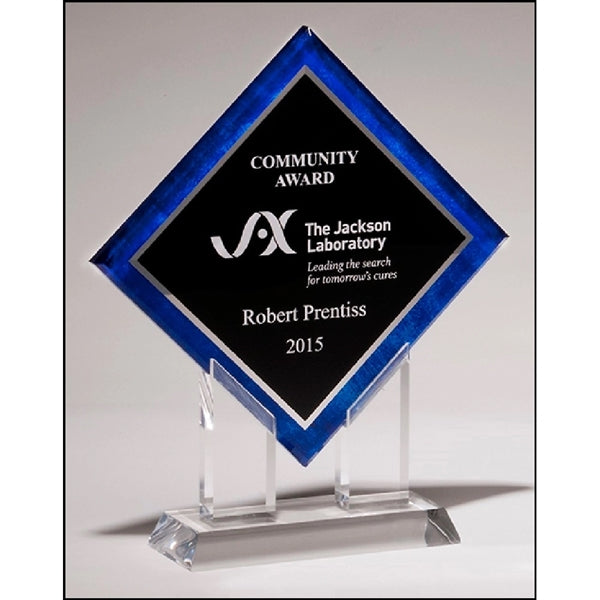 Laser Engraved Diamond Award 8.5x10