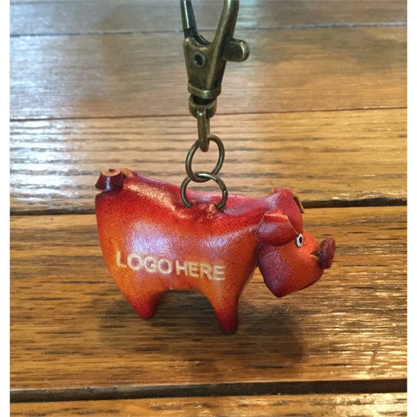 Pig Leather Key Ring
