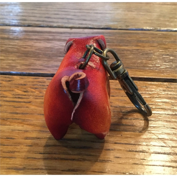 Pig Leather Key Ring