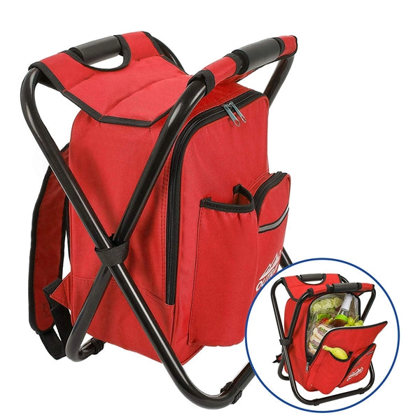 Portable Camping Folding Cooler Chair Backpack