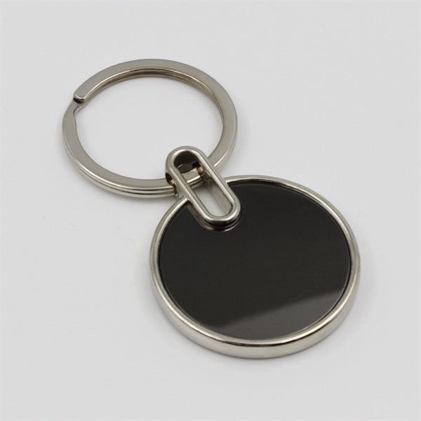 Shiny Round Metal Key Chain