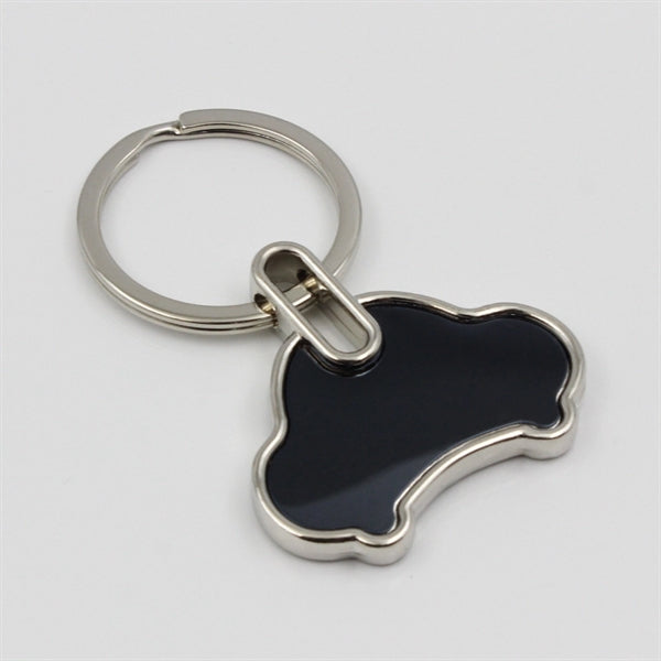 Shiny Round Metal Key Chain