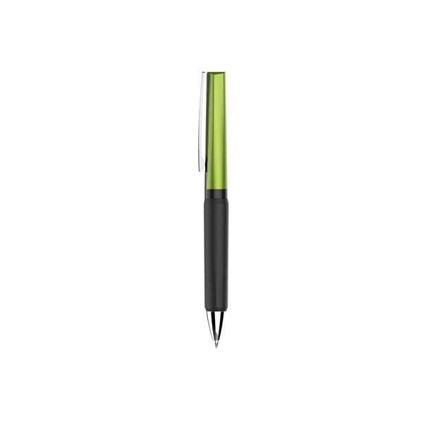 Twist Action Plastic Ballpoint Pens with metal clip