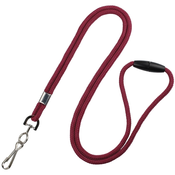 1/8" Round Braid Lanyard with Breakaway (J-Hook)