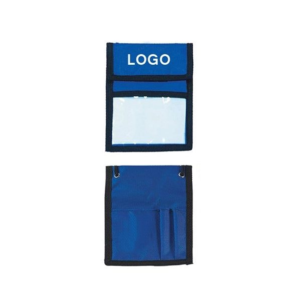 Neck wallet With Flap Top Adjustable Rope And Pen Holder