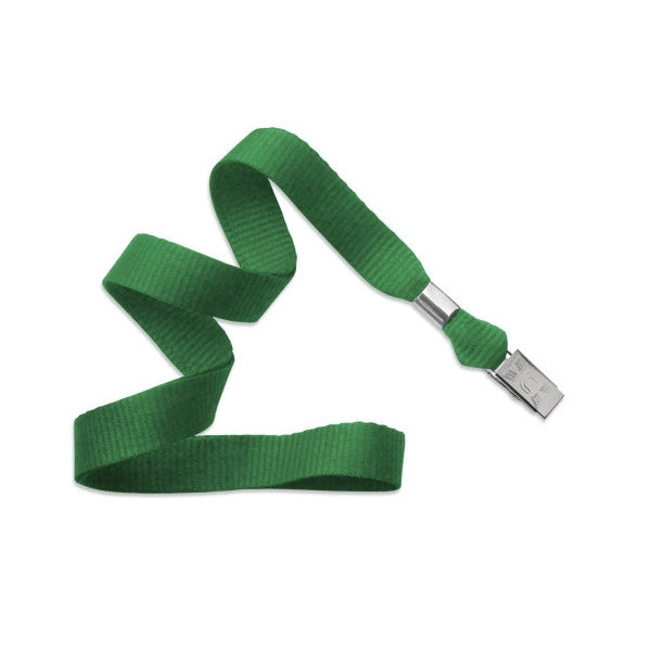 5/8" Flat Blank Lanyard (Bulldog Clip)