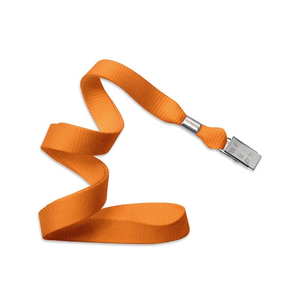 5/8" Flat Blank Lanyard (Bulldog Clip)