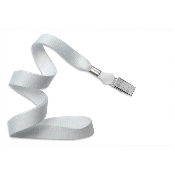 5/8" Flat Blank Lanyard (Bulldog Clip)