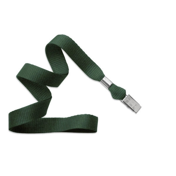 5/8" Flat Blank Lanyard (Bulldog Clip)