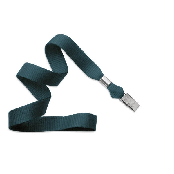 5/8" Flat Blank Lanyard (Bulldog Clip)