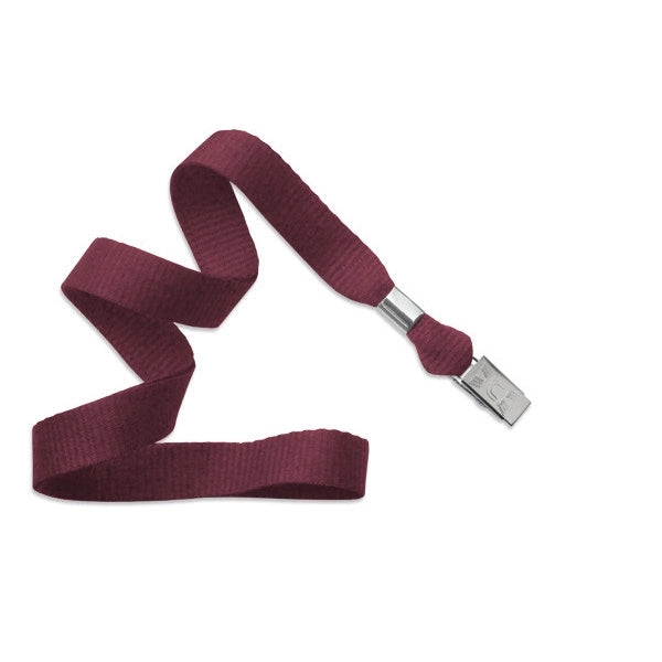 5/8" Flat Blank Lanyard (Bulldog Clip)