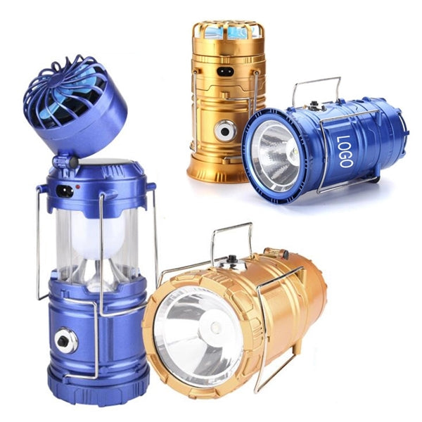 Led Hand Lamp Rechargeable Collapsible Solar Camping Lantern