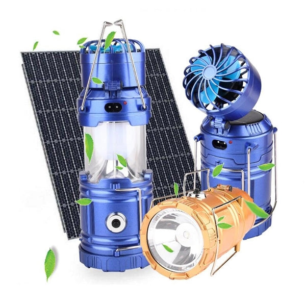 Led Hand Lamp Rechargeable Collapsible Solar Camping Lantern