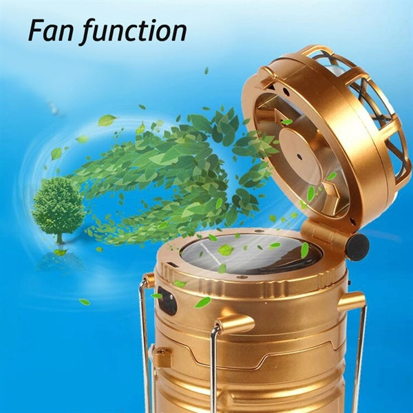 Led Hand Lamp Rechargeable Collapsible Solar Camping Lantern