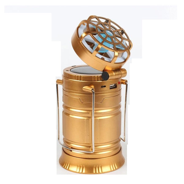 Led Hand Lamp Rechargeable Collapsible Solar Camping Lantern