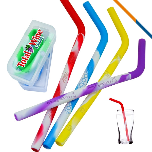 Fruity Silicone Straws
