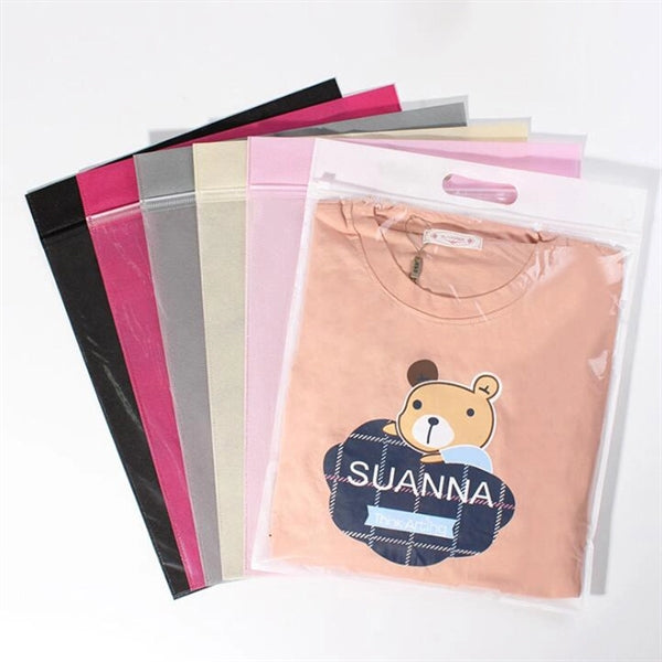 Plastic Non Woven Clothes Packaging Bag With Zipper