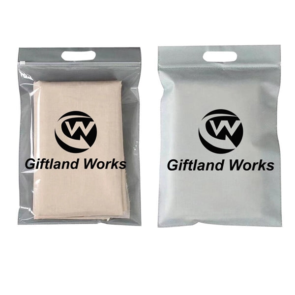 Plastic Non Woven Clothes Packaging Bag With Zipper