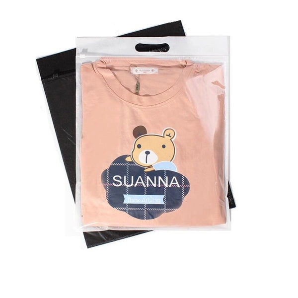 Plastic Non Woven Clothes Packaging Bag With Zipper