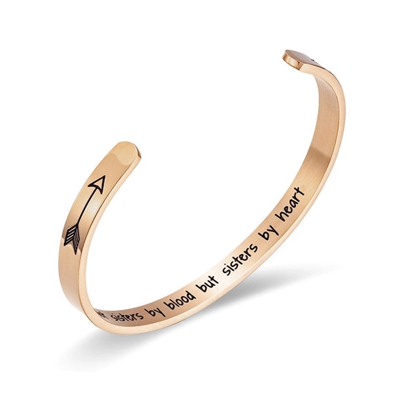 Steel Open Bracelet- Black, Gold, RoseGold