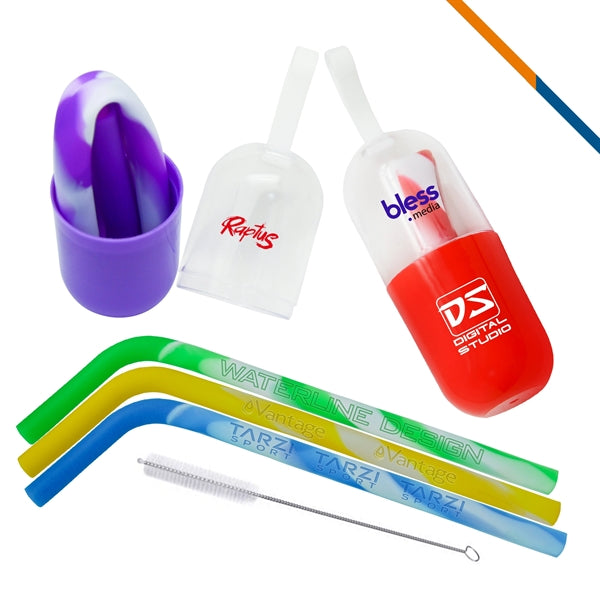 Aquatic Silicone Straws
