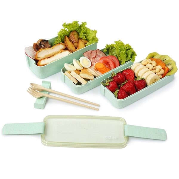 Eco-friendly Bento Lunch Box - Meal Prep Containers
