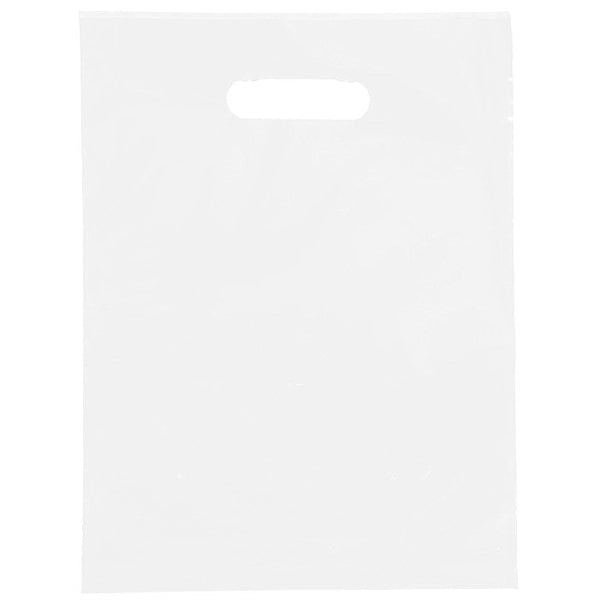 12" x 9" Oxo-Biodegradable Die Cut Handle Plastic Bag