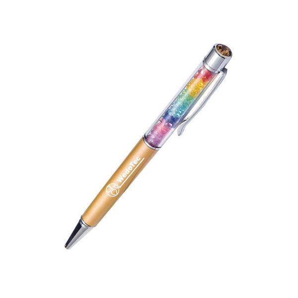 Ballpoint Pen With Rainbow Crystals