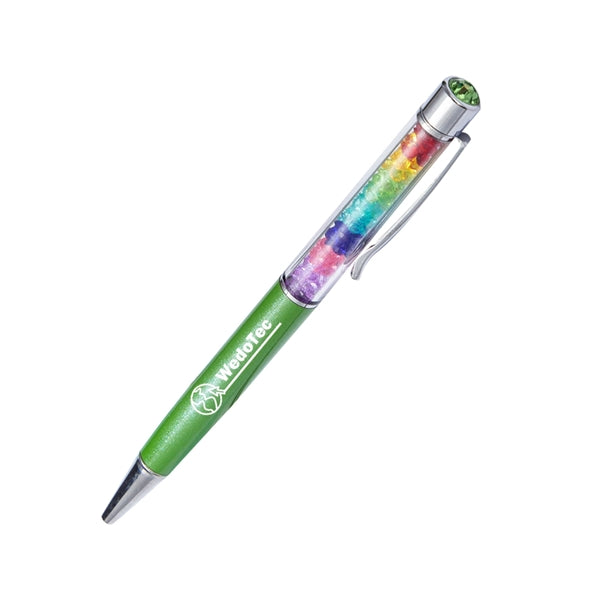 Ballpoint Pen With Rainbow Crystals