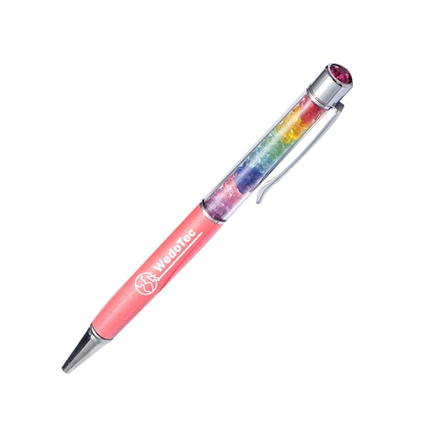 Ballpoint Pen With Rainbow Crystals