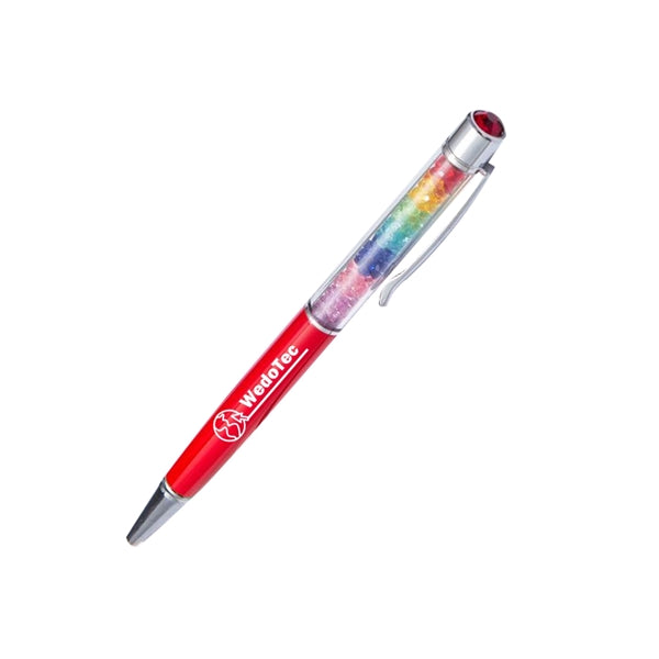 Ballpoint Pen With Rainbow Crystals